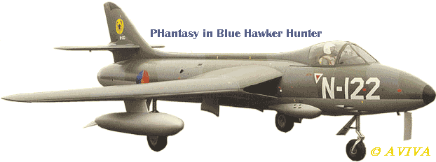 PHantasy in Blue Hawker Hunter, © AVIVA